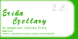 erika czellary business card